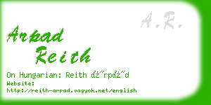 arpad reith business card